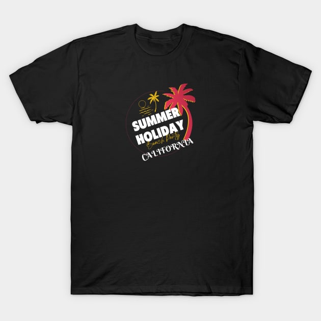 Summer holiday beach party T-shirt T-Shirt by pouoQ